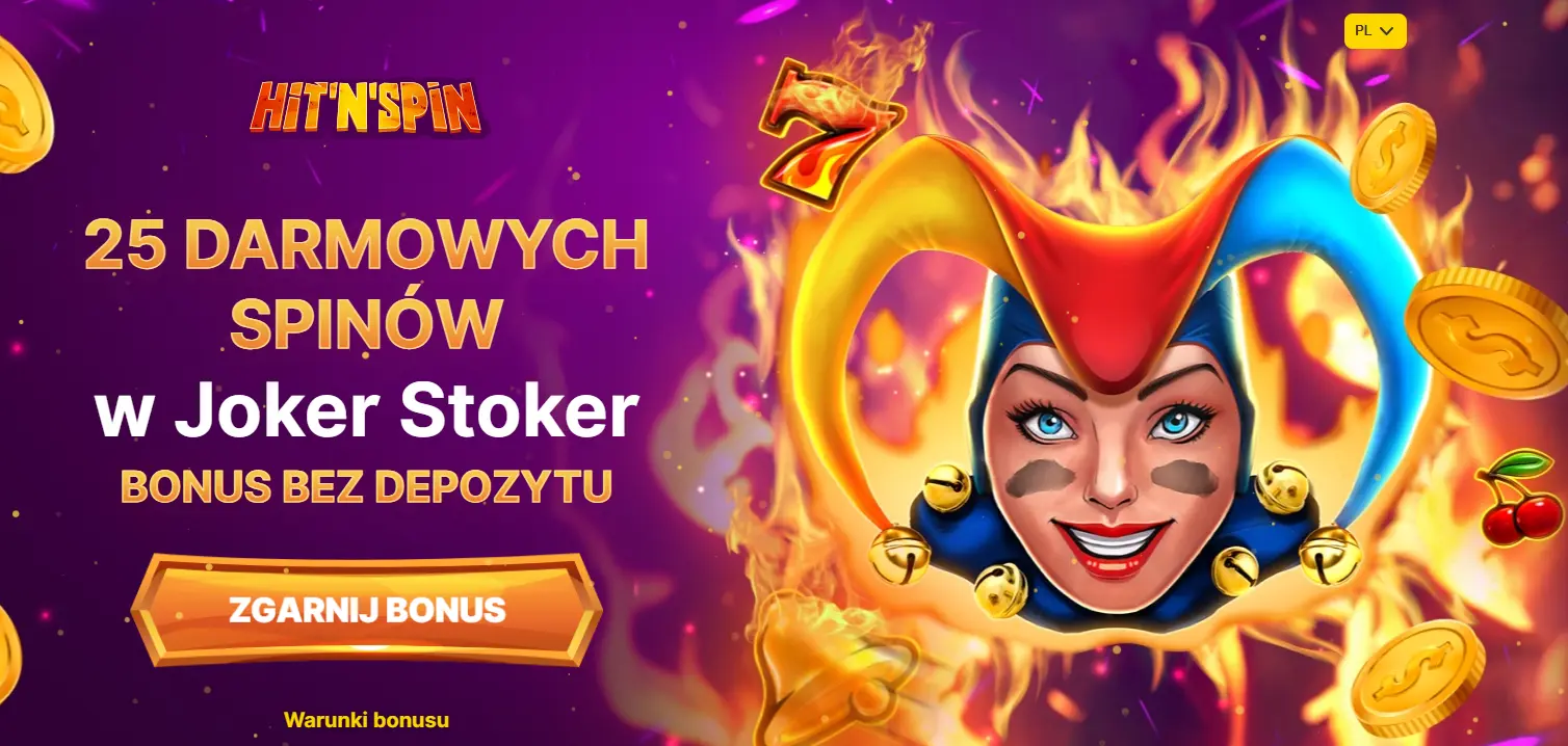 25 darmowych spinów na Slot Joker Stoker w HitnSpin